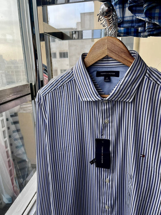 Camisa  de rayas Tommy Hilfiger de algodon