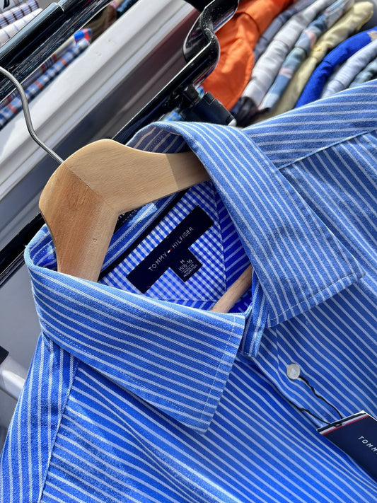 Camisa M/L Tommy Hilfiger de algodon