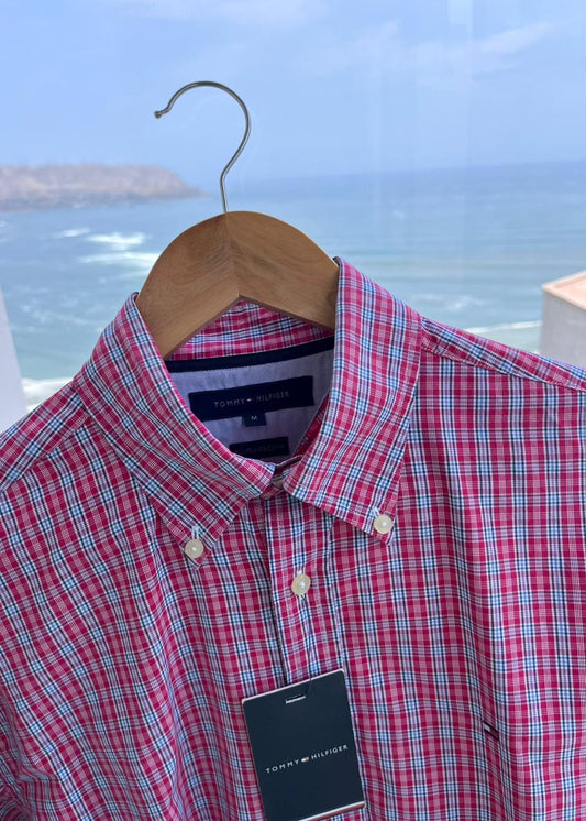 Camisa M/L Tommy Hilfiger de algodon