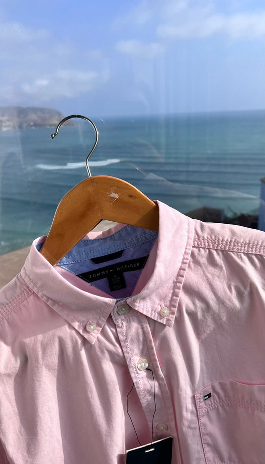 Camisa M/L Tommy Hilfiger de algodon