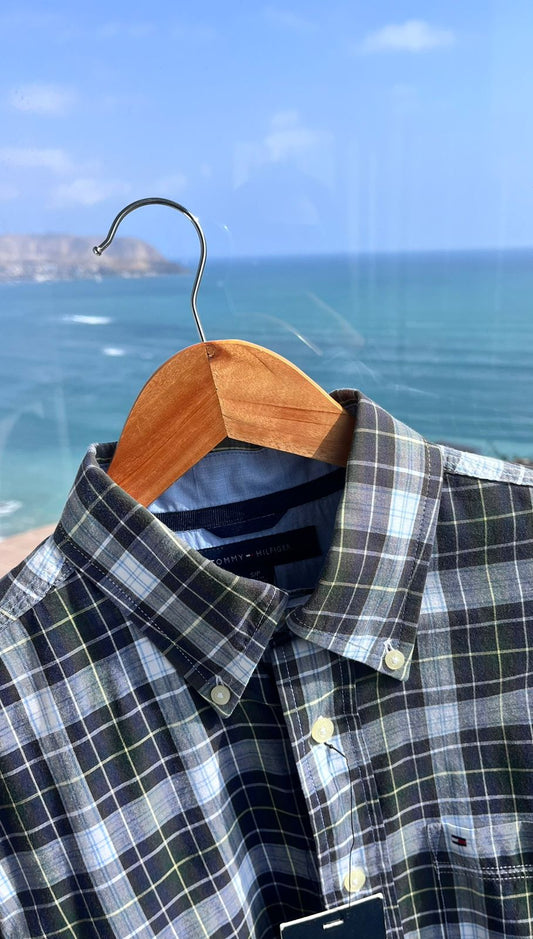 Camisa M/L Tommy Hilfiger de algodon