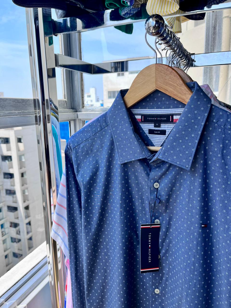 Camisa M/L Tommy Hilfiger Slim fit