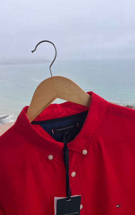 Camisa M/ L Tommy Hilfiger oxford