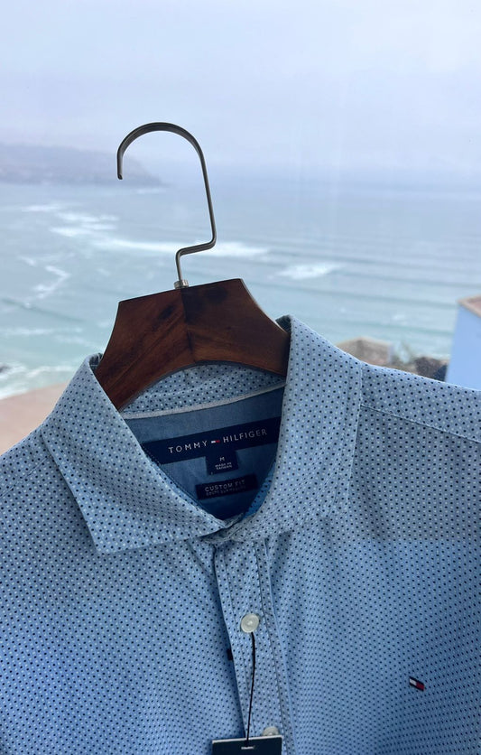 Camisa  de algodón Tommy Hilfiger custom fit