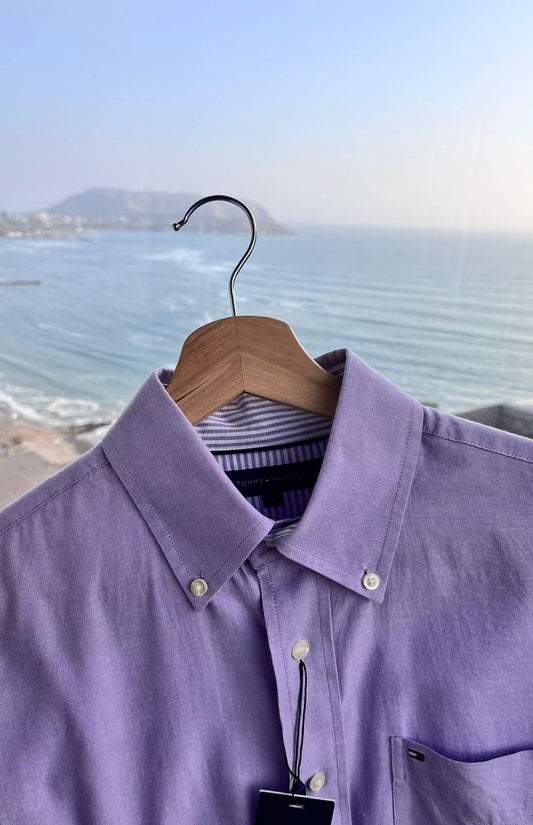 Camisa M/L tommy hilfiger elegante