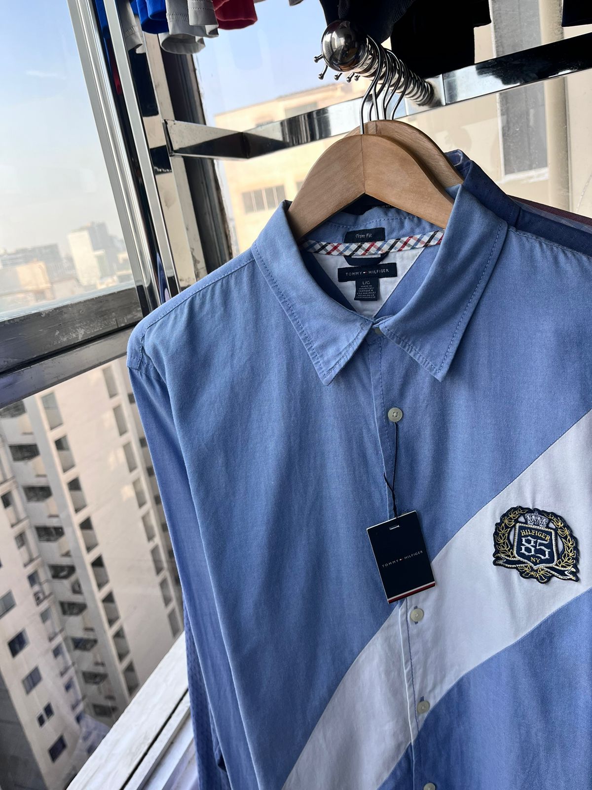 Camisa M/L Tommy Hilfiger Slim fit