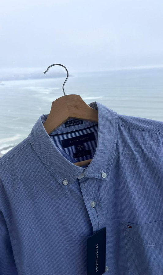 Camisa M/L Tommy Hilfiger custom fit