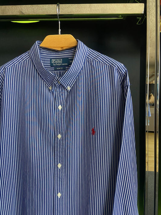 Camisa Ralph Lauren Custom Fit logo rojo